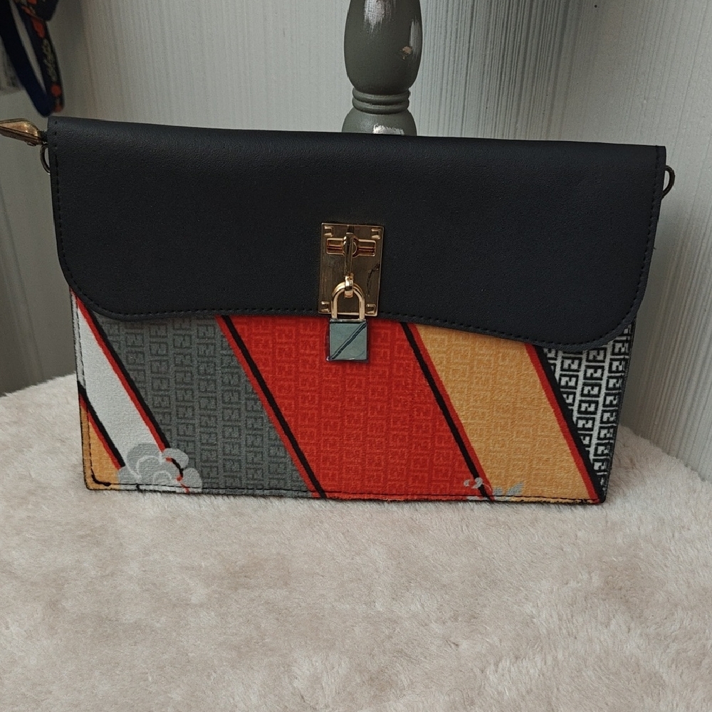 Stylish Black and Multicolor Men's Bag